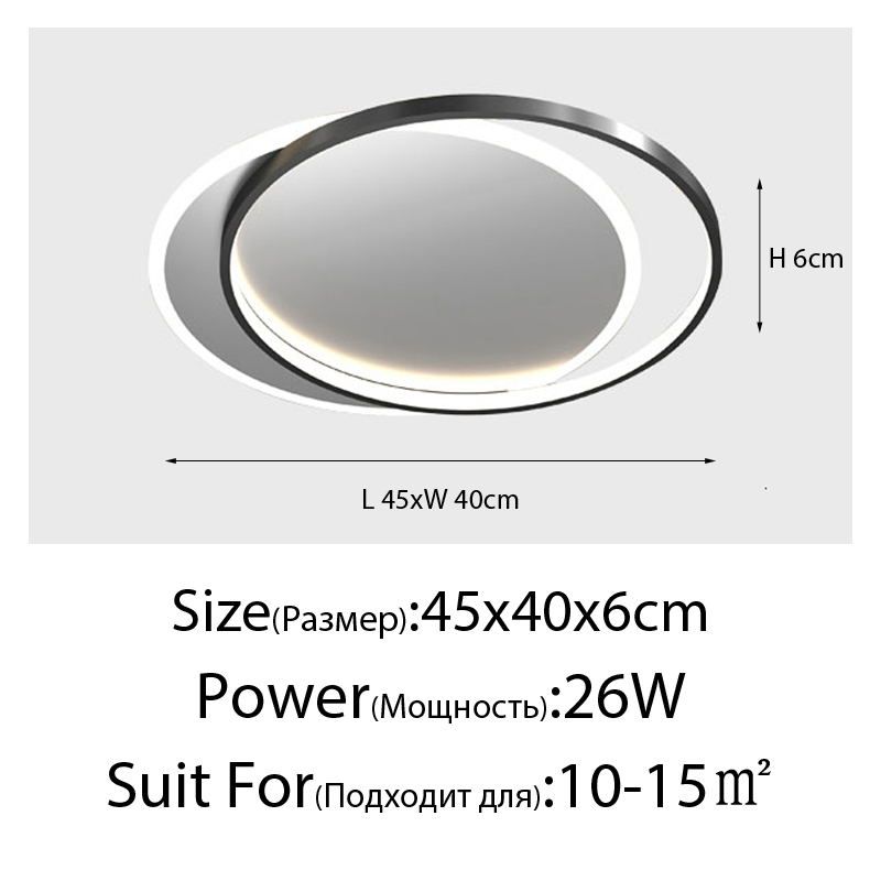 A Round 45cm Warm White No Remote