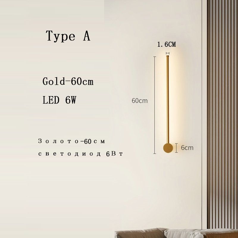 Una luce bianca dorata da 60 cm