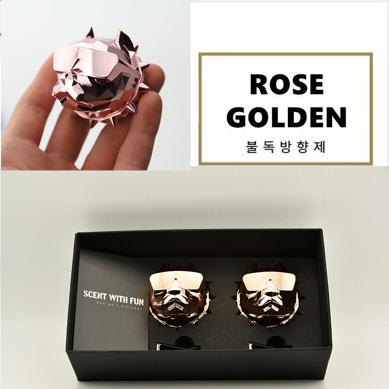 2pcs Rose Gold 5