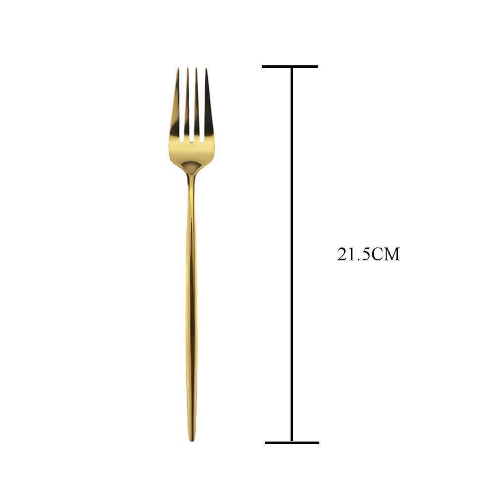 gold dinner fork