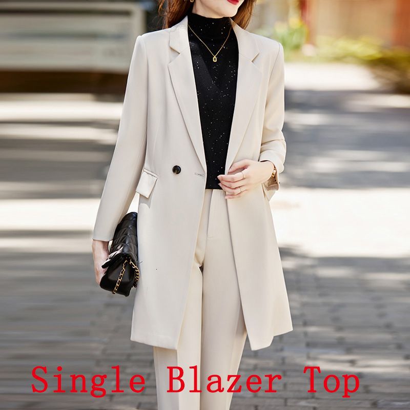 top blazer albicocca