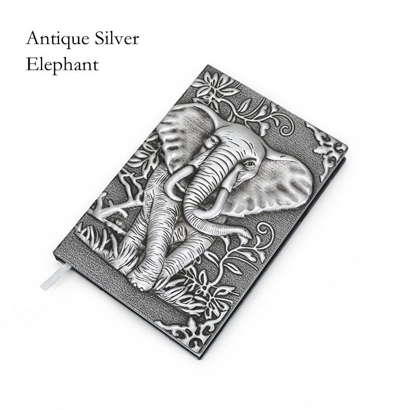 Éléphant argent 135x99mm A6