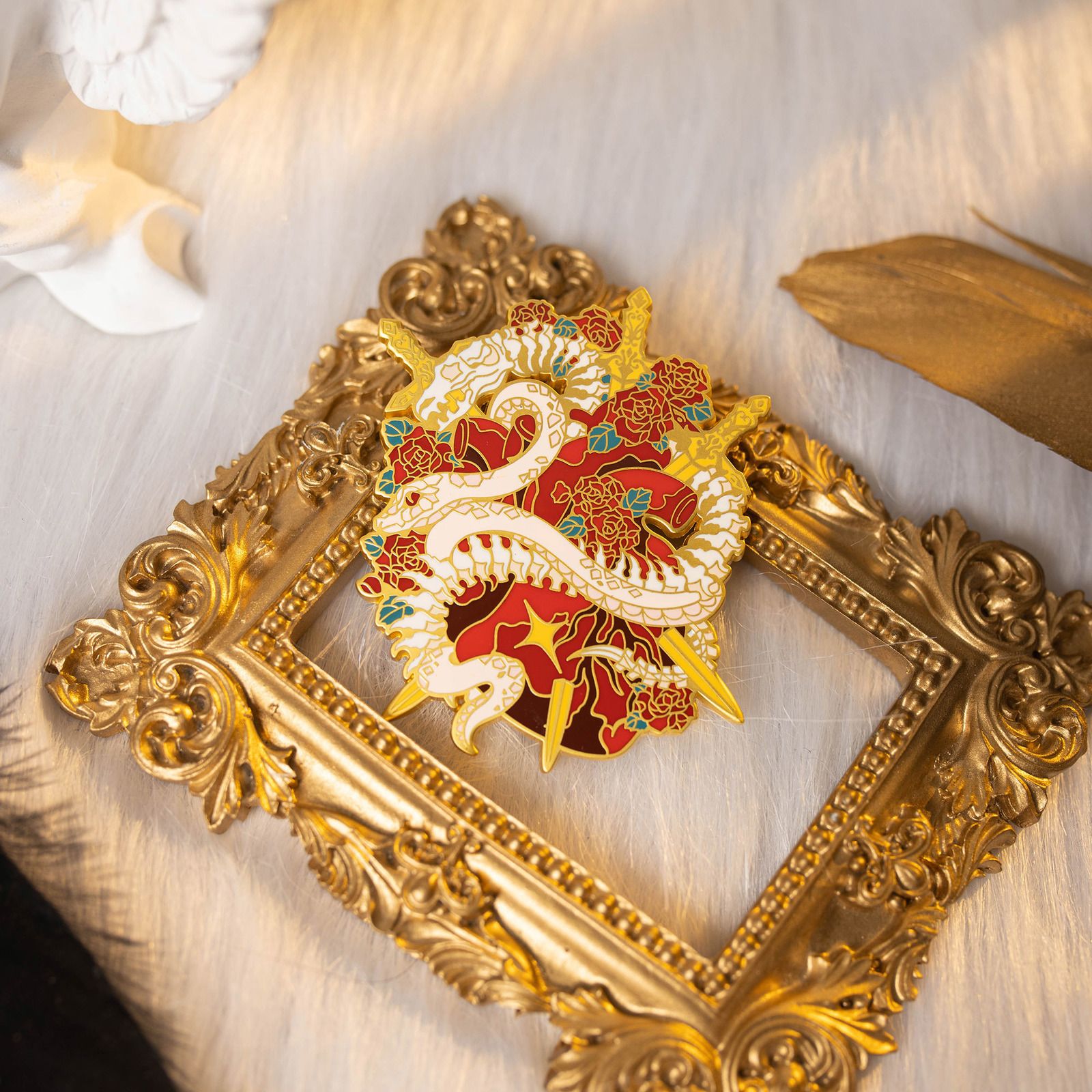 Bone brooch deals