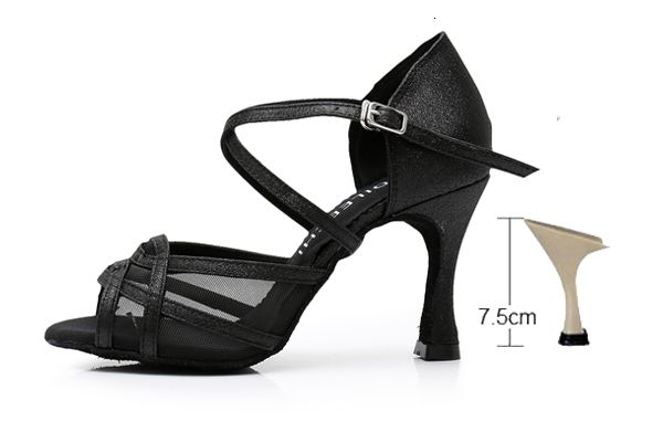 black heel 75mm