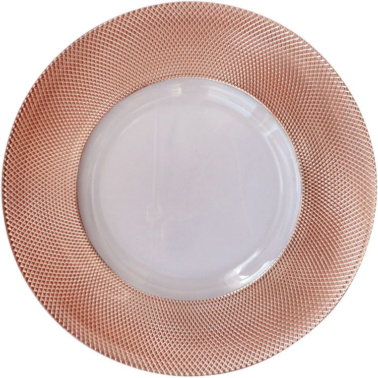 Rose gold grid plate