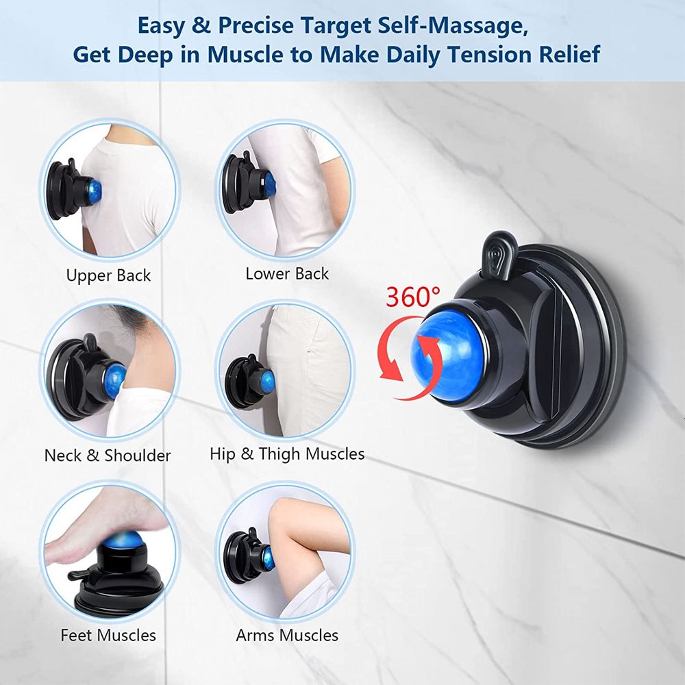 Neck Massager, 6 Rollers Shoulder Massager, Handheld Self Muscle Massage  With Muscle Relaxing Massage Points, Ergonomic Design, Lightweight And  Portab