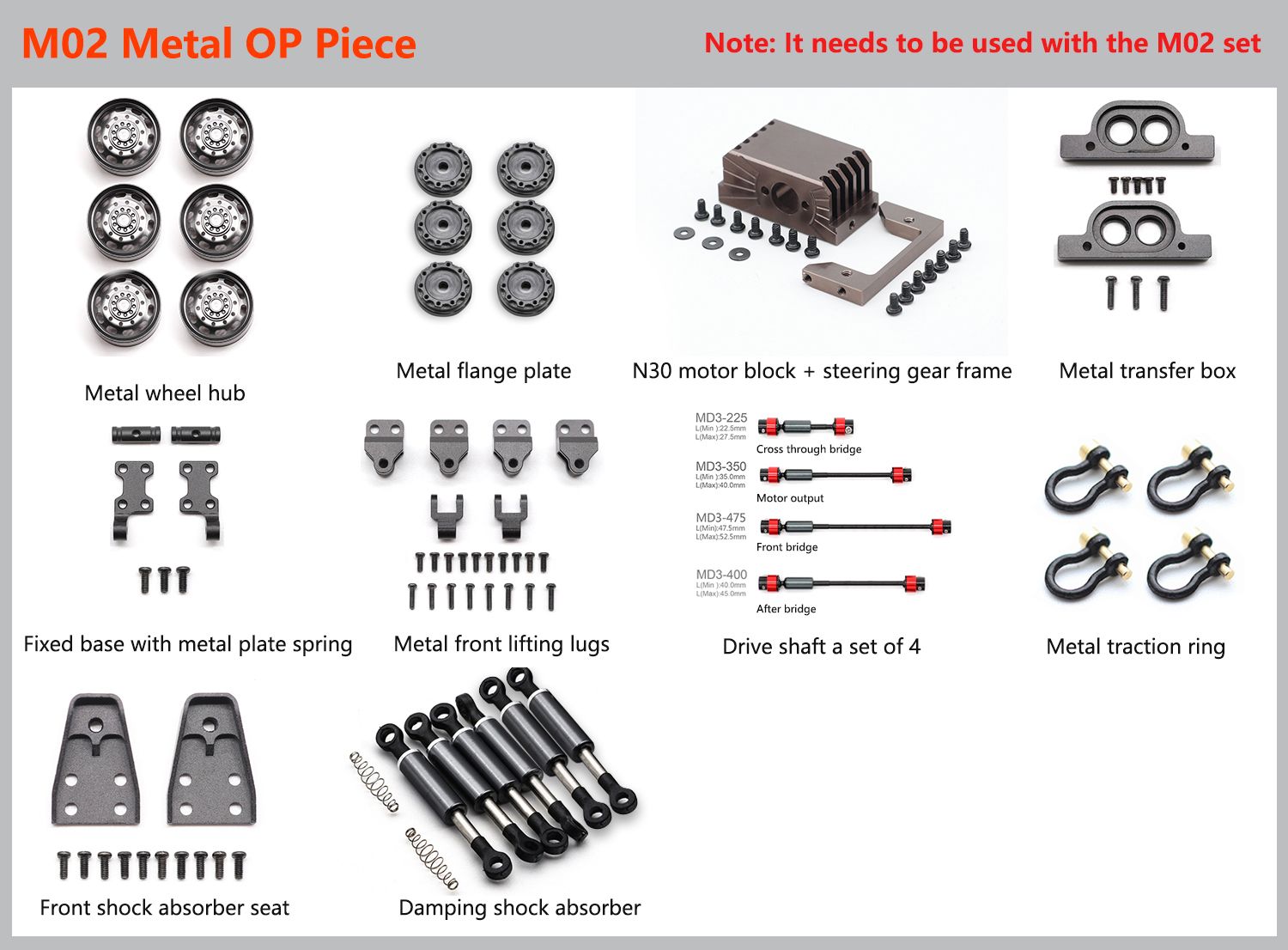 Metal Upgrade Parts