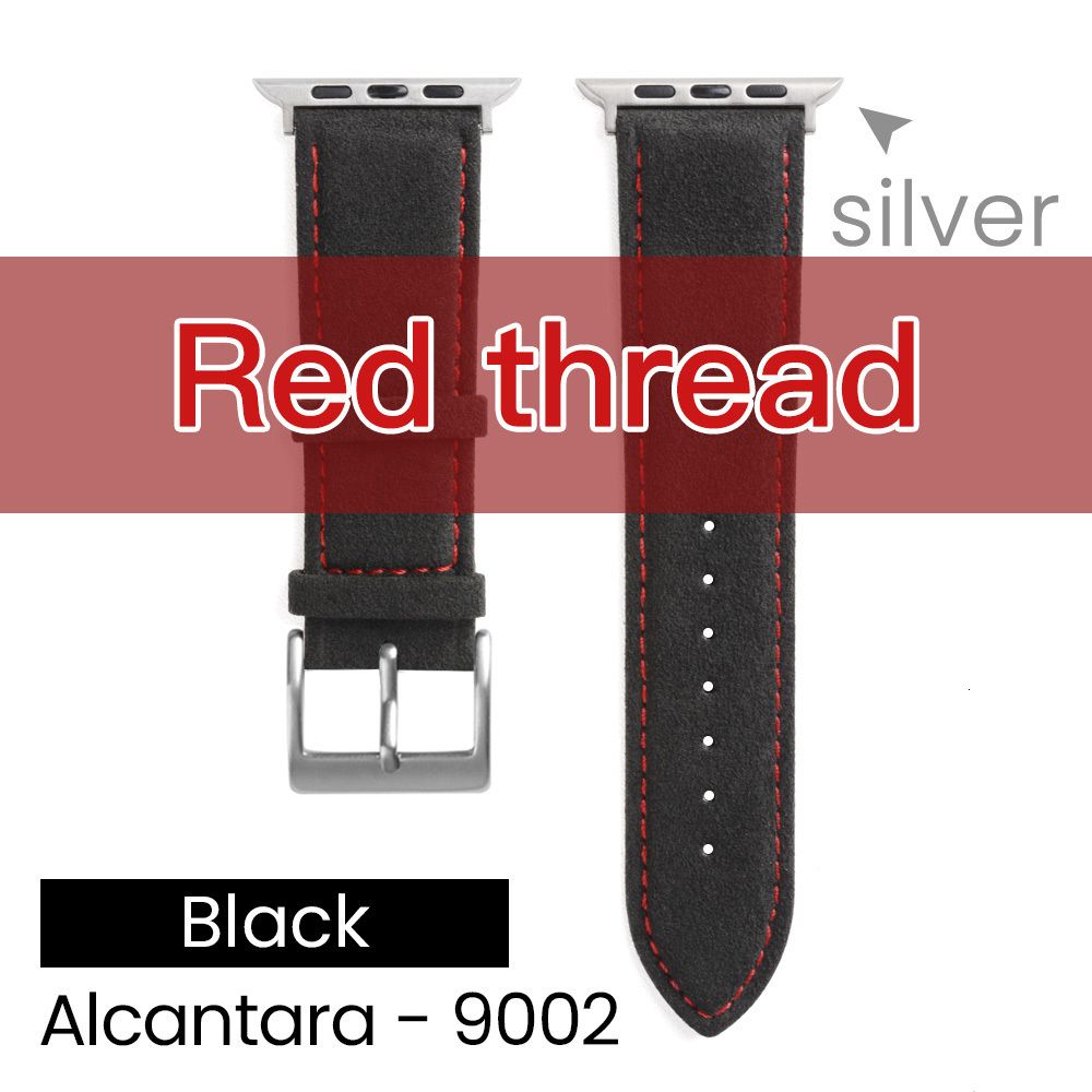 Vermelho Preto s-45mm 44mm 42mm