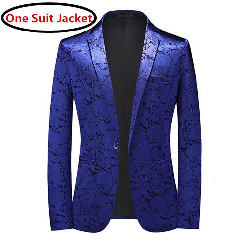 青いスーツのジャケット