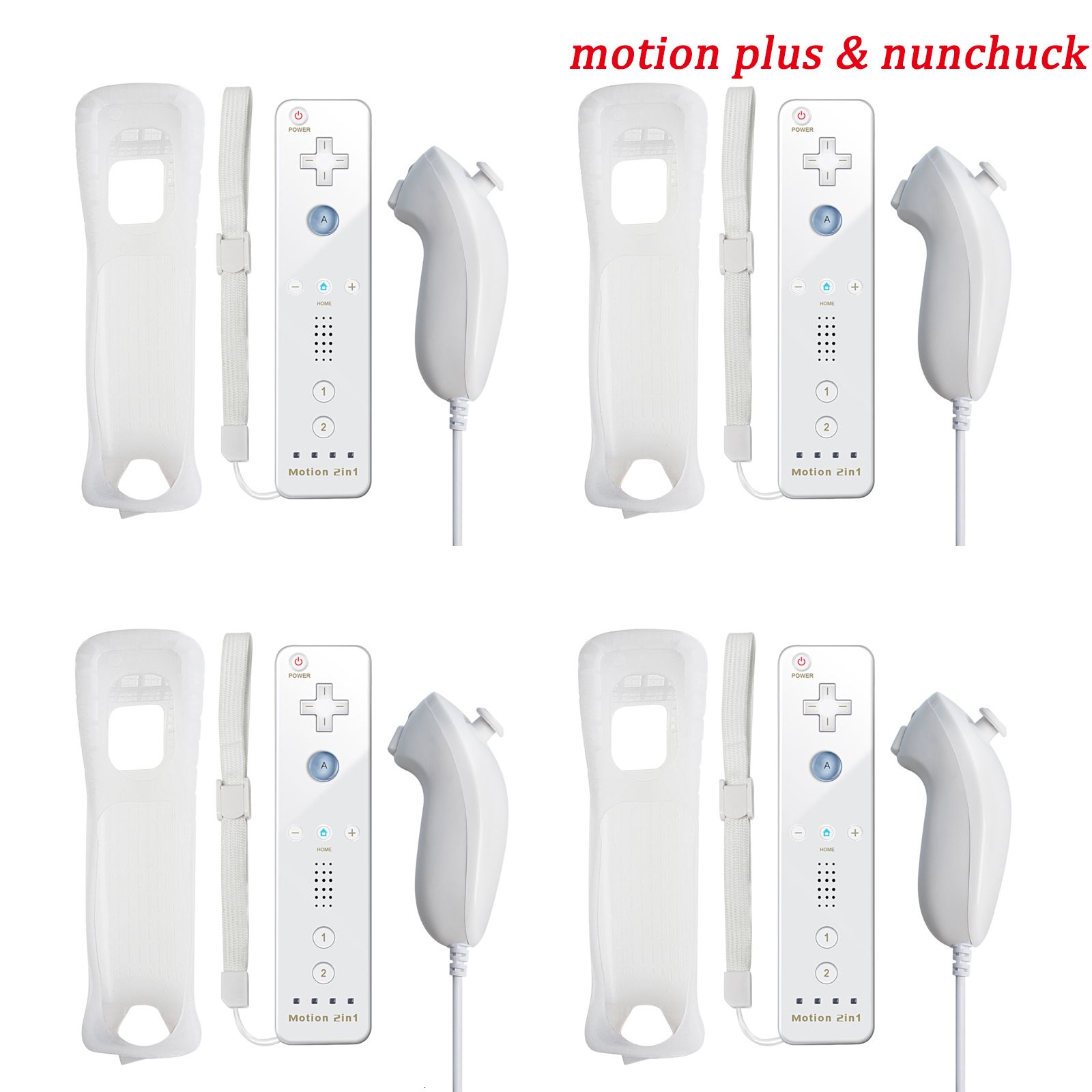 4 White Nunchuck