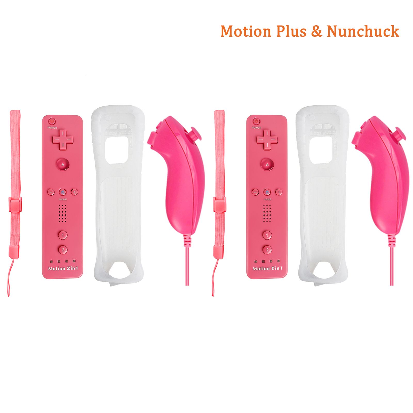 2 roze nunchuck