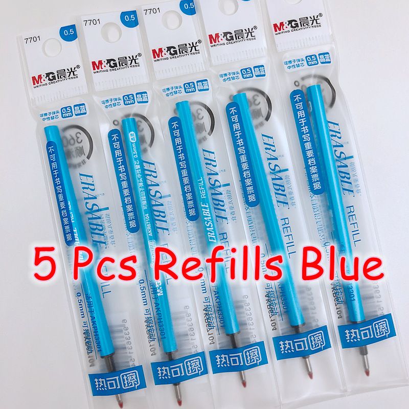 5 pièces recharge bleue