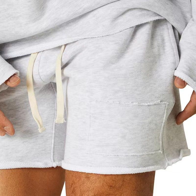 Shorts cinza branco