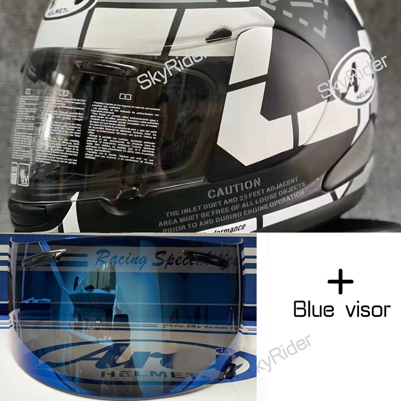 Visors bleus transparents