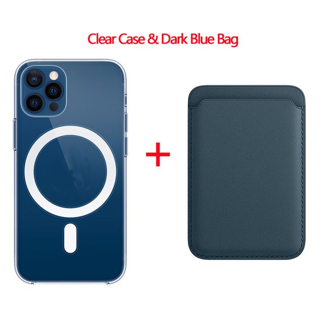 Clear Case & Blue Bag
