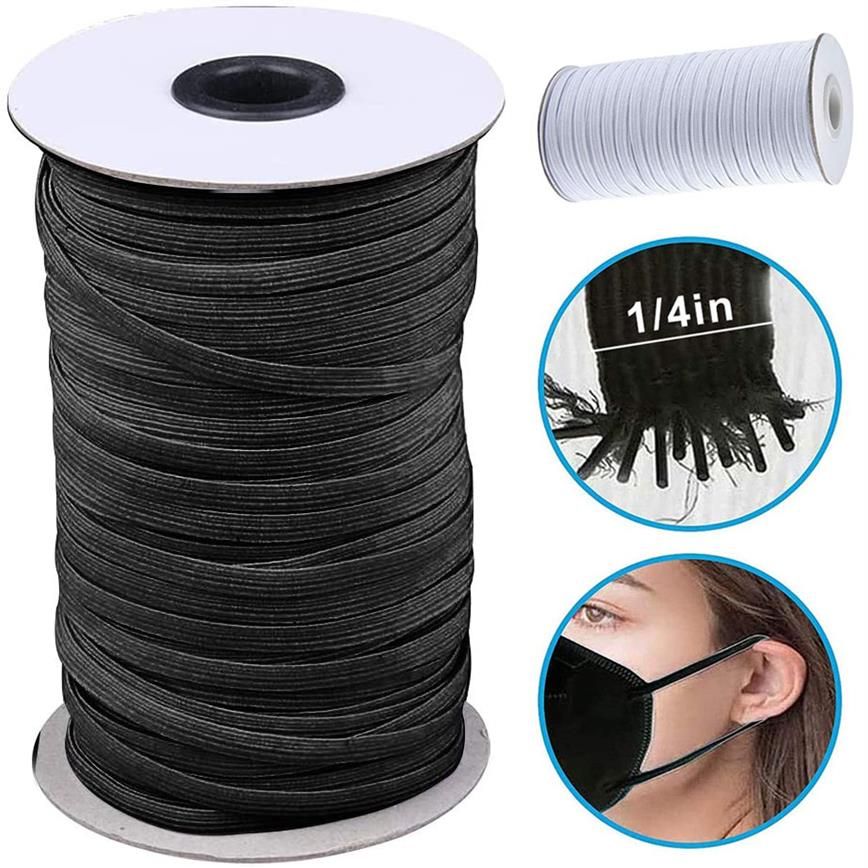 Elastic String For Face Masks 1 4 Inch Elastic For Sewing Masks Bandas  Elasticas Fitness De Resistencia Black And White249g From Cucu, $9.05