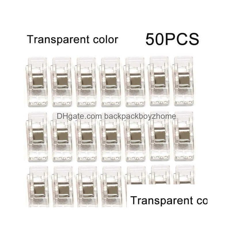 50 pcs transparentes