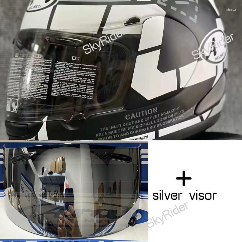 clear silver visors