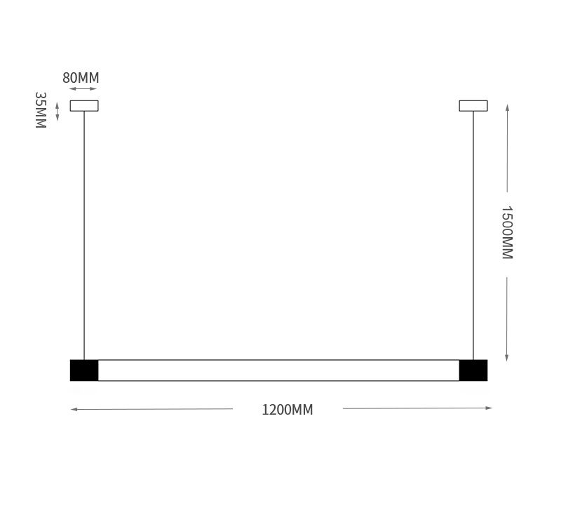 DIA 120 cm warm licht