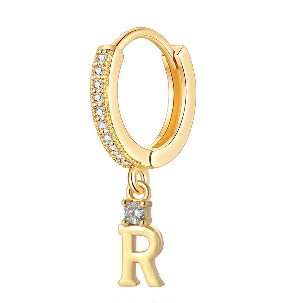 Letter Earrings r-Gold