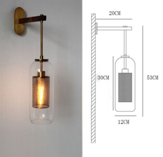 12 cm vägglampa