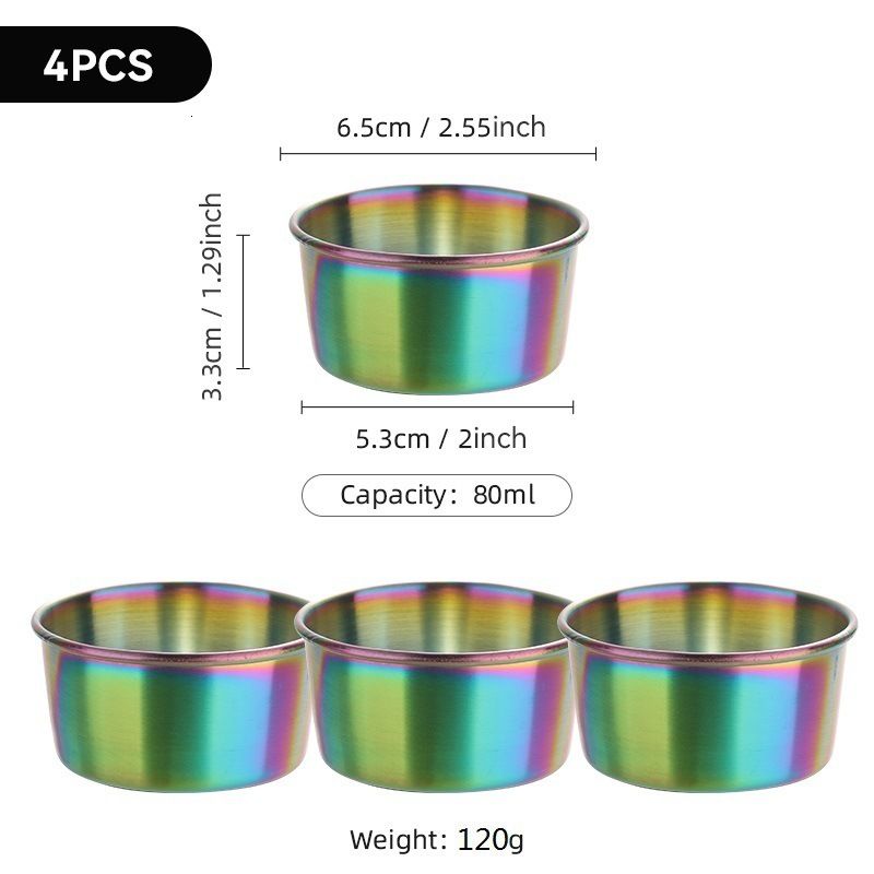 4pcs Large Colorful