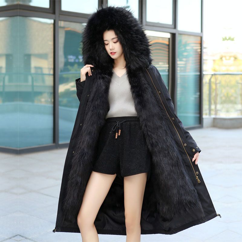 Black fur Long