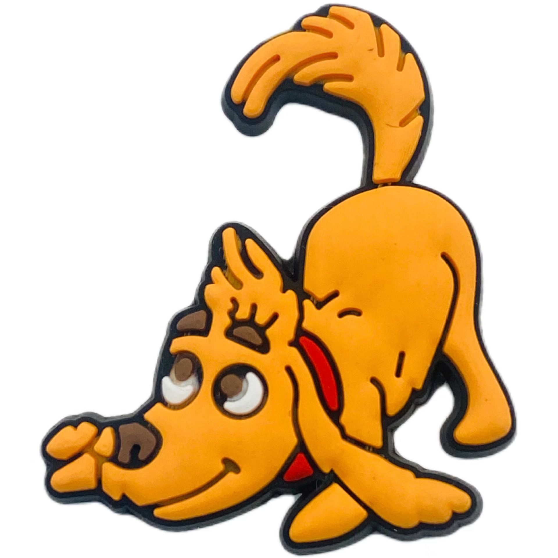オレンジ色の犬