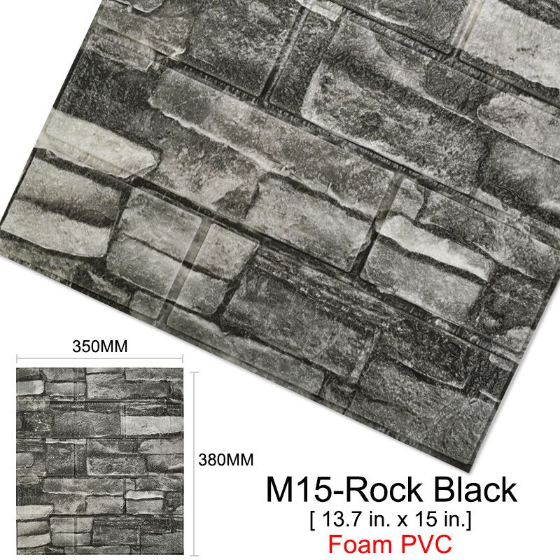 M15-Rock Black-10PCS 35x38x4