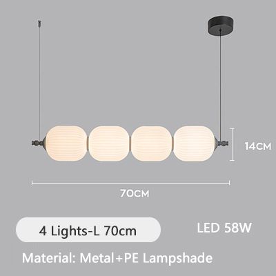 4 Lichten 70cm Warm Licht