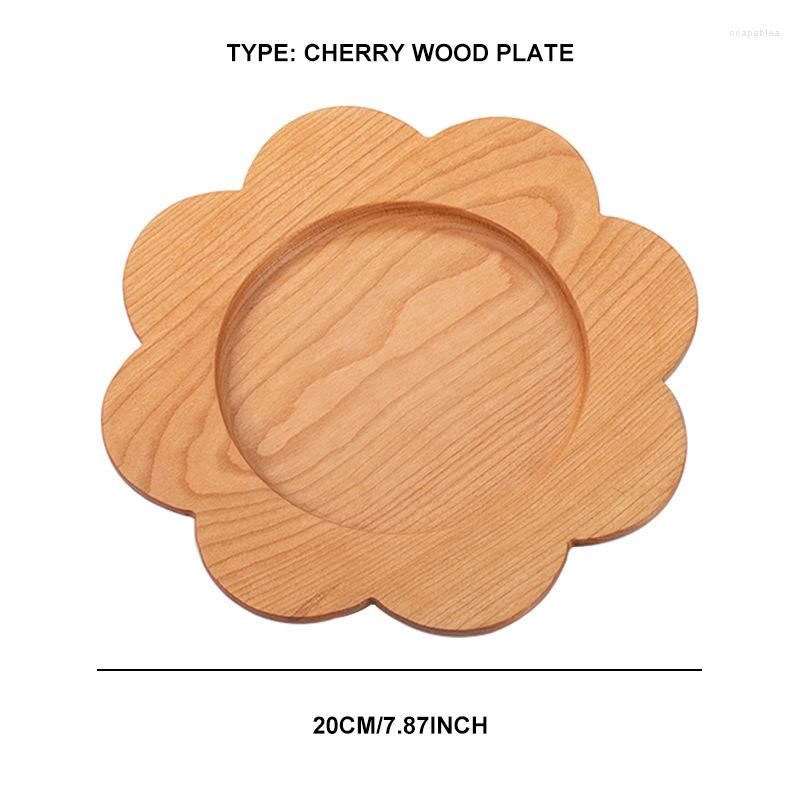 Cherry wood plate