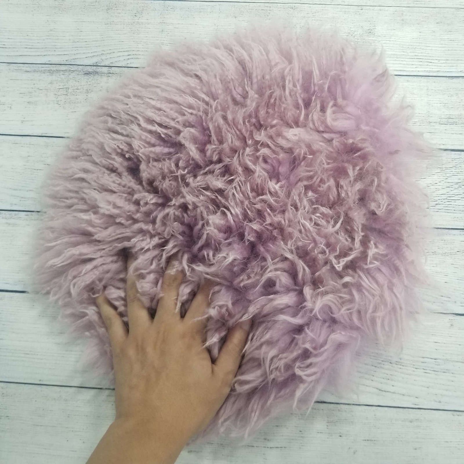 연한 자주색 wool dia 40-45cm