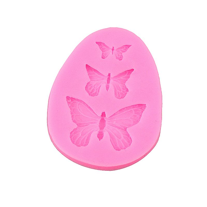 3-piece butterfly fondant mould