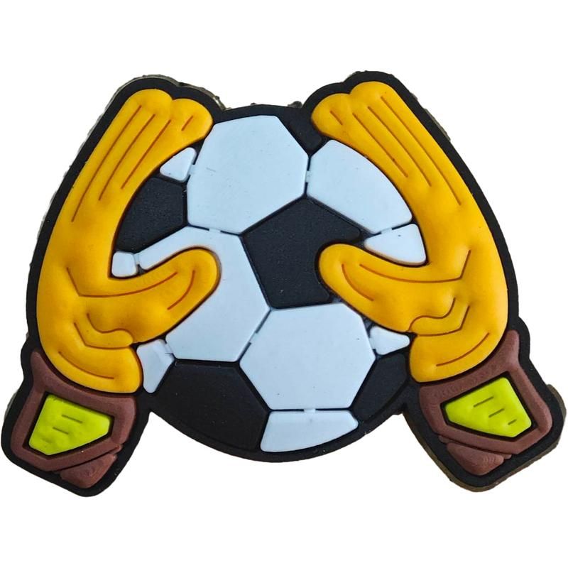 Fußball mit gelber Hand