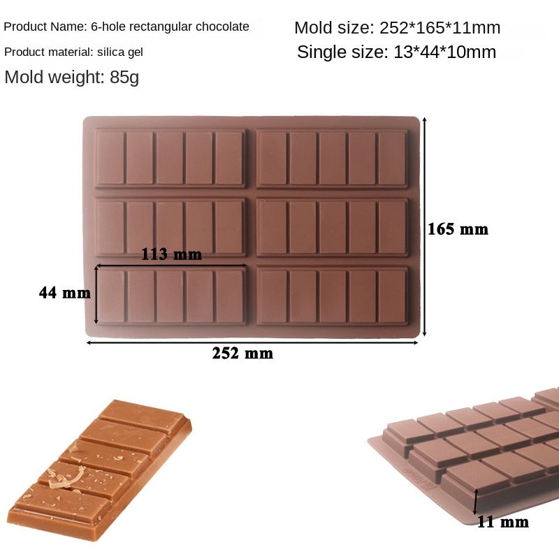 Square Silicone Candy Molds, Total 252 Holes Mini Silicone Molds