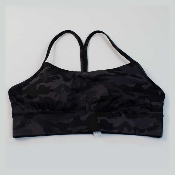 camouflage black y bra