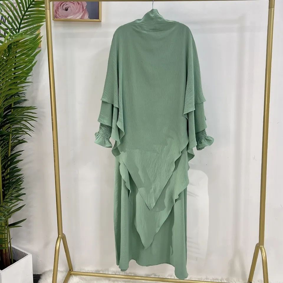 Green Jilbab Set-M-l