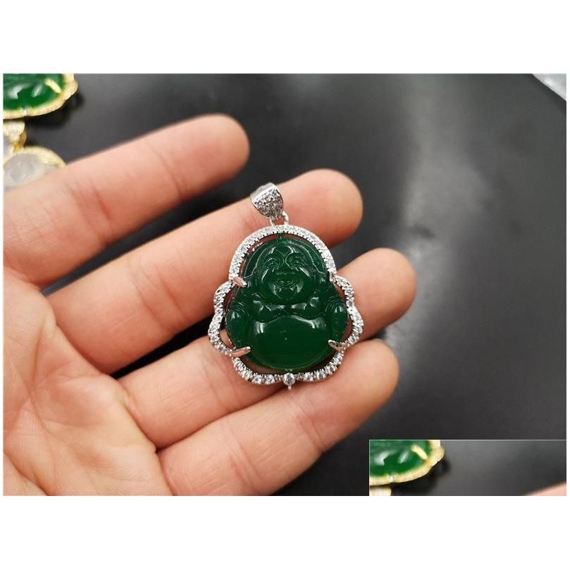 Grön jade silver