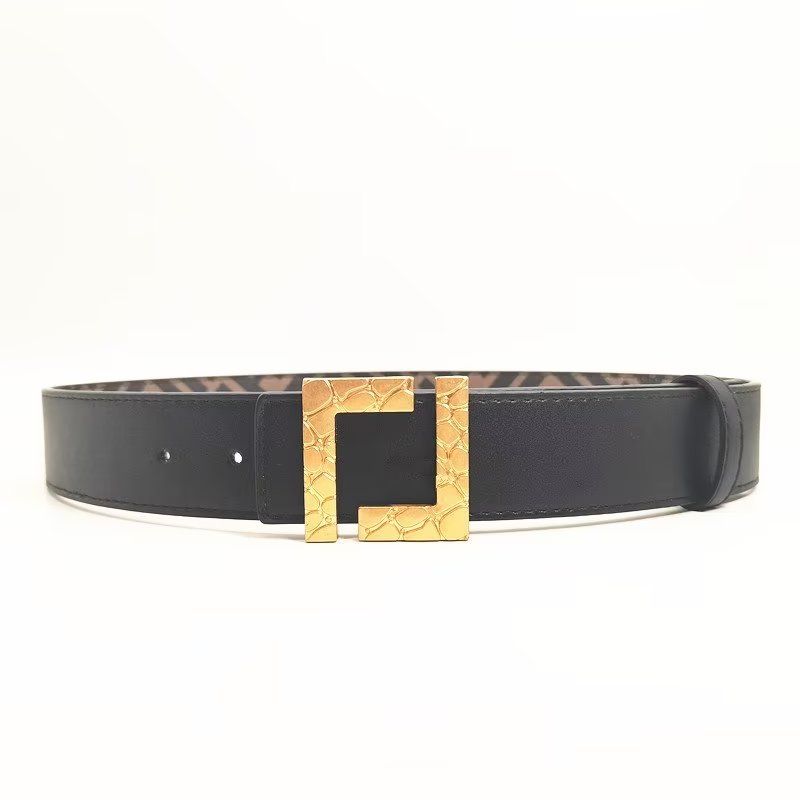 ceinture marron + boucle bronze dorée