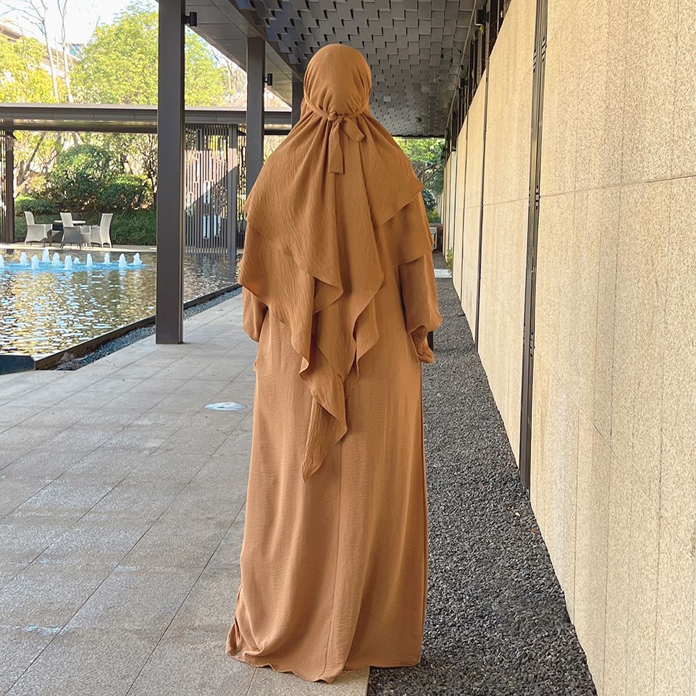 Khaki Jilbab Set-Xl-xxl