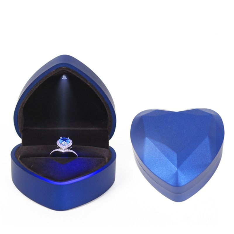Caixa de anel azul
