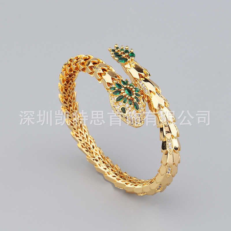 Bracelet - Gold Green Diamond