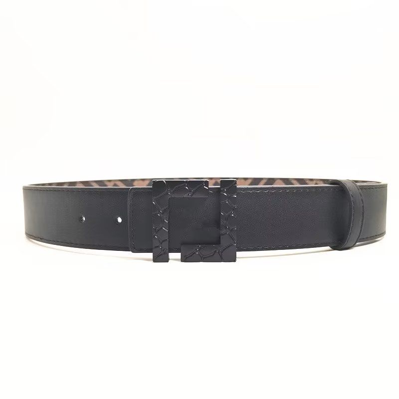 ceinture marron + noir boucle