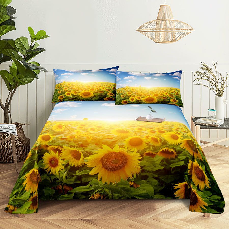 drap de lit de fleur 6