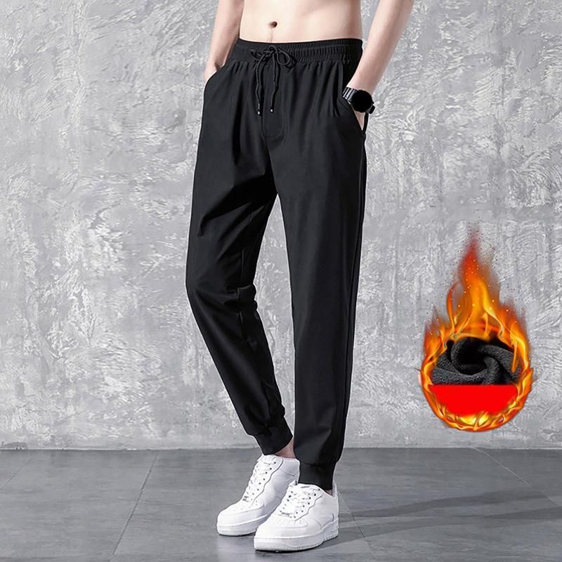 Mejor Precio En A Granel Pantalon Homme Hiver Polaire Épais Chaud Pantalons  De Survêtement Cordon Taille Extensible Décontracté Pantalon Effilé Ample Jogging  Homme Vêtements, Envío Gratuito, DHgate