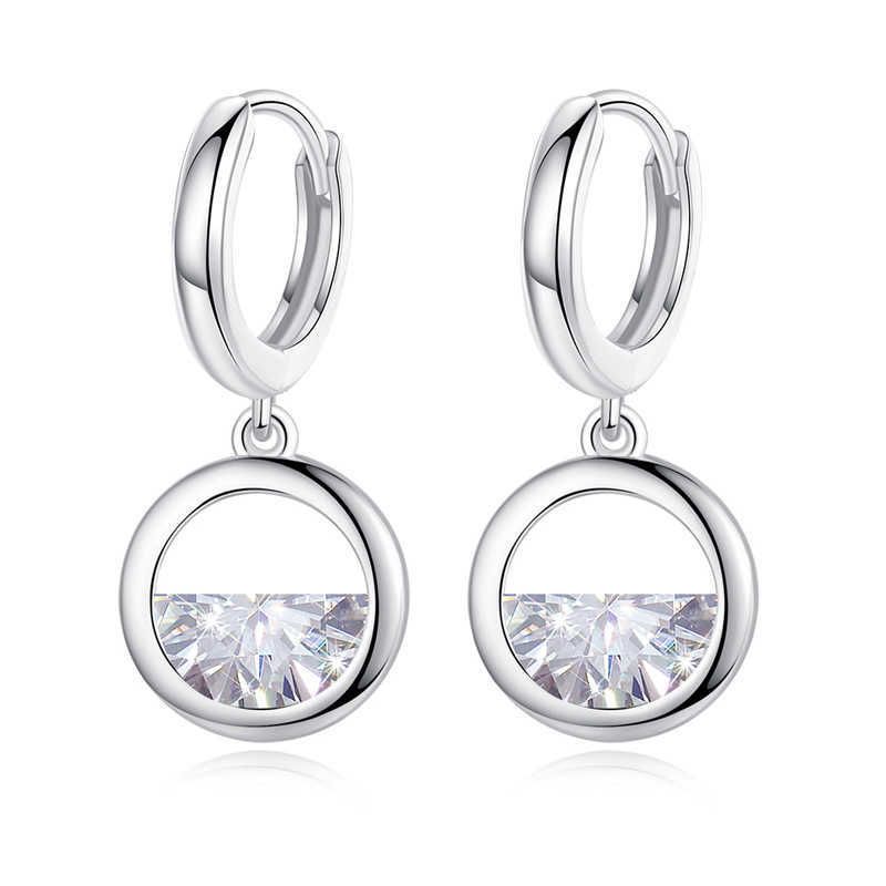 01 K blanc Boucles d'oreilles 7594