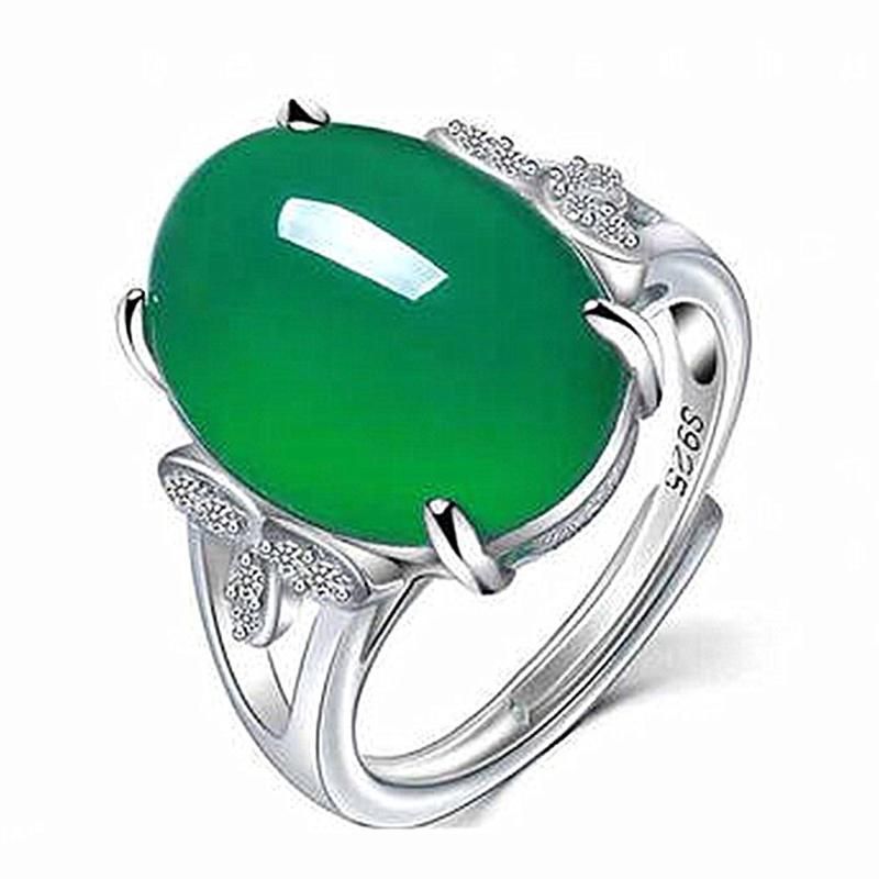 China green stone ring