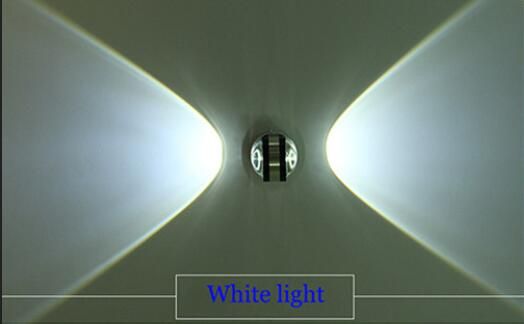 Белый свет 2x1w все-алюминиевый цвет