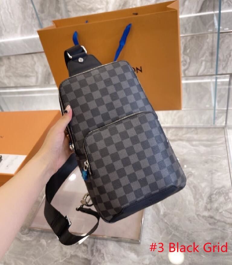 Louis Vuitton Avenue Sling Bag N41719 Shoulder Bag Black from japan fedex  used