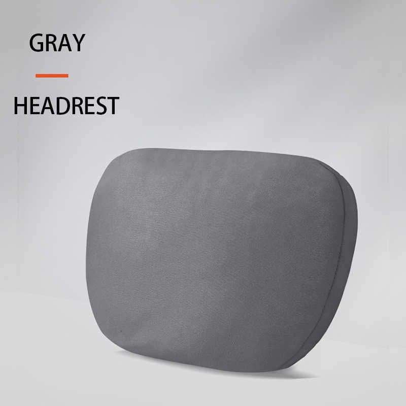 灰色のヘッドレスト